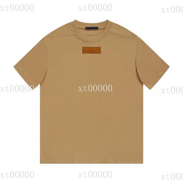 

23ss designer letter printed t shirts tee sweatshirt fashion high street short sleeves summer casual t-shirt breathable men women 272q, Black;brown