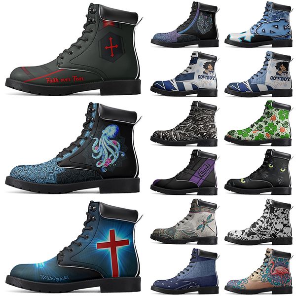 

DIY Classic Boots Non-slip autumn winter for men women outdoor Versatile comfortable fashion Elevated Casual Customized Boots 9267