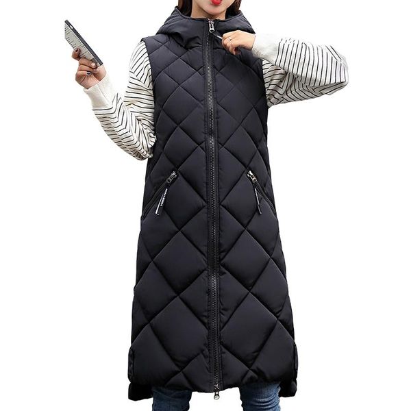 

vests 2021 new autumn winter selling black argyle vest women korean fashion casual warm woman jacket female bisic waistcoat 195, Black;white