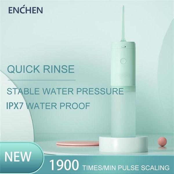 

other oral hygiene enchen electric water flosser mint3 irrigator type-c 130ml portable dental teeth cleaner with 3 modes ipx7l wat221s