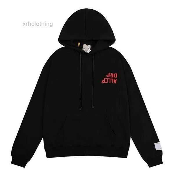 

men's hoodies & sweatshirts hoodie designer galleryes depts gary painted graffiti used letters printed loose casual fashion men&women h, Black