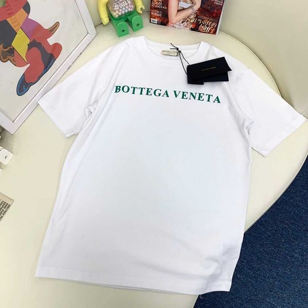

shirts mens womens botega veneta luxurys designer t spring fashion brand new green tri-color cotton short sleeve round t-shirt and relaxed, White;black