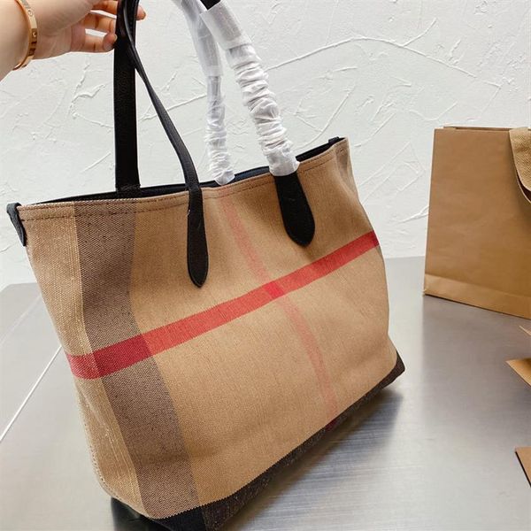 

shopper bag canvas large capacity tote bags women shoulder handbag classic design patchwork color open handbags ship226z