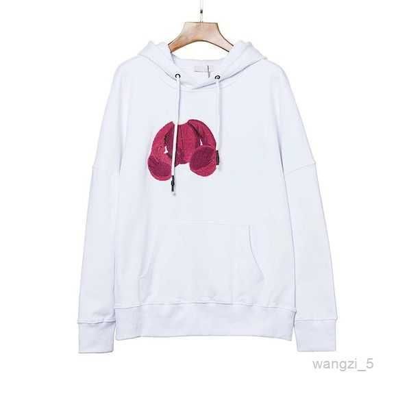 

signer mens teddy bear hoody hooded pullover sweatshirt loose long sleeve jumper high street palm fashion hoodie womens black clothes 6 q47m