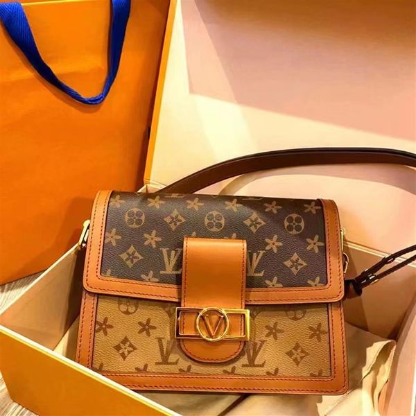 

dauphine crossbody bags luxury designer handbags messenger wallets women purse genuine leather shoulder bag280q