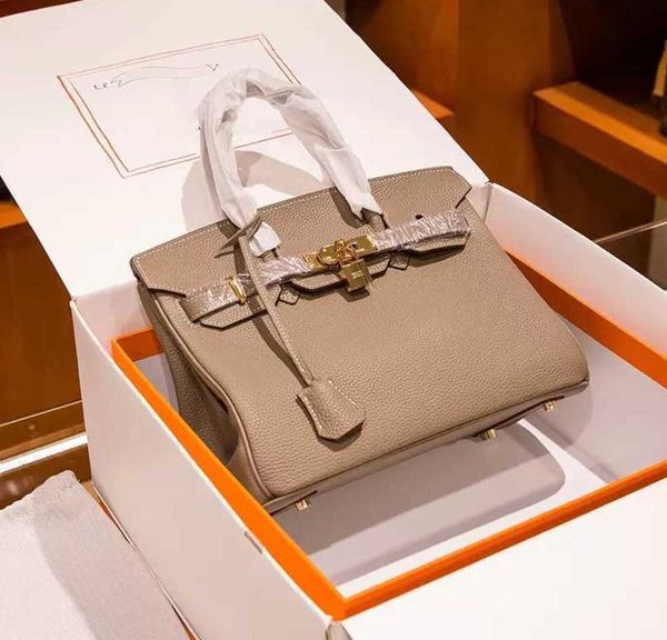 

totes 7as berkin bag women handmade fashion purse cowhide leather pochette clutchdesigner togo luxury designer handbags 7211