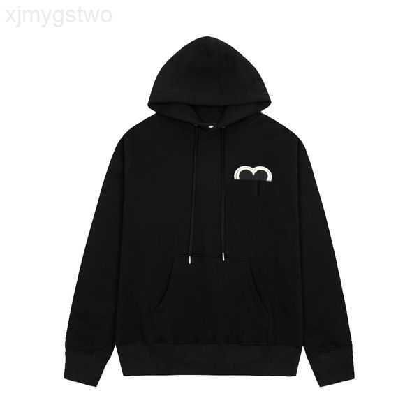 

mens hoodie sweatshirt classic embroidered womens paris hoodies fashion autumn and winter long sleeve solid color 8cw0b, Black