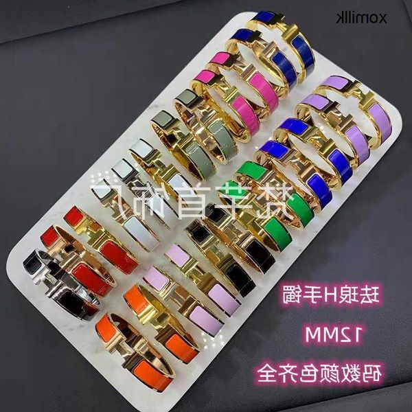

hermm elegant jade bangle bracelet bracelet titanium letter women fashion stainless  q4hj, Black