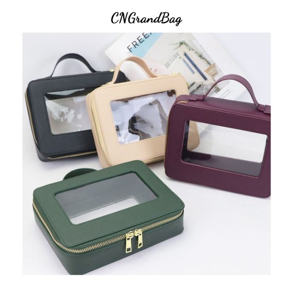

cosmetic bags cases customized letters colorful saffiano portable cosmetic case travel transparent makeup bag pvc cosmetic bag tpu wash bag