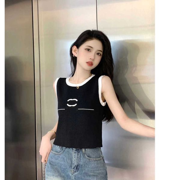 

23ss tank womens tanks camis womens designer clothing vest camis logo alphabet print knitted vest womens clothes a1, White