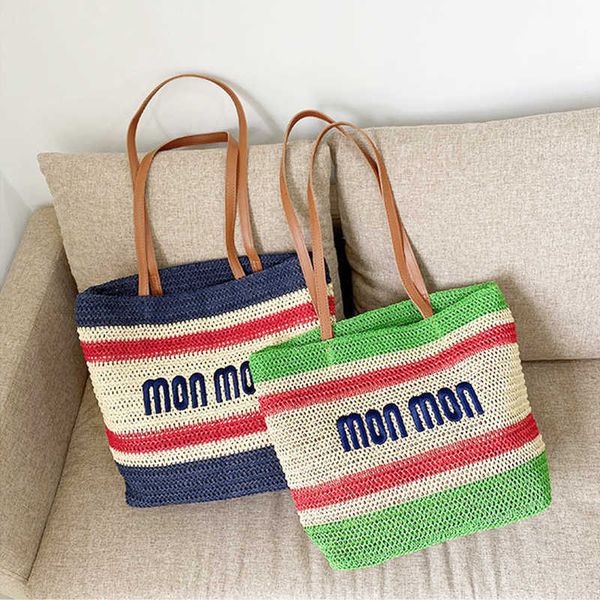 

evening bags jiomay hand woven bags 2022 fashion summer straw beach bags women designer handbag ladies embroidered letters shoulder tote bag