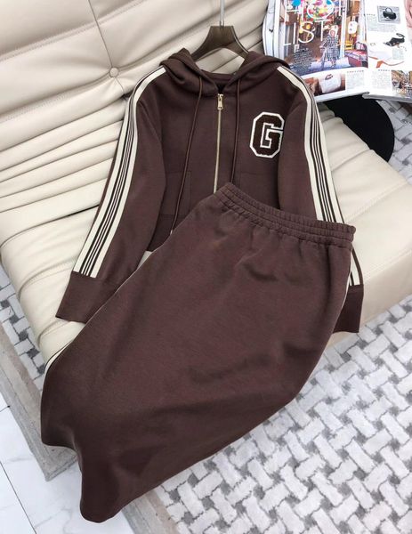 

pants autumn winter casual sports style long sleeve cotton jersey midi dress matching suit, White