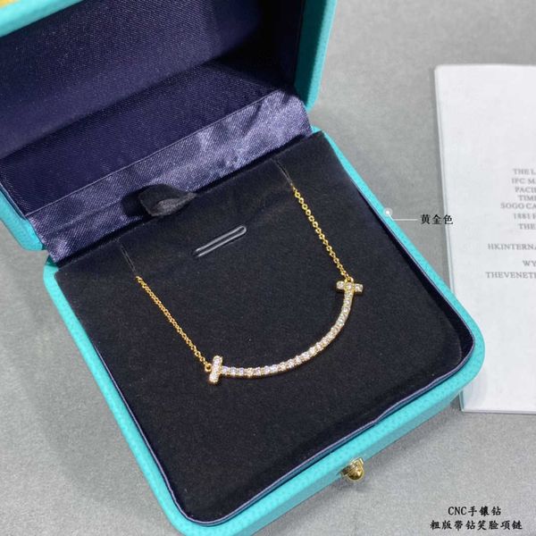 

v gold cnc seiko smile necklace light luxury advanced sense inns funtiffy, Black