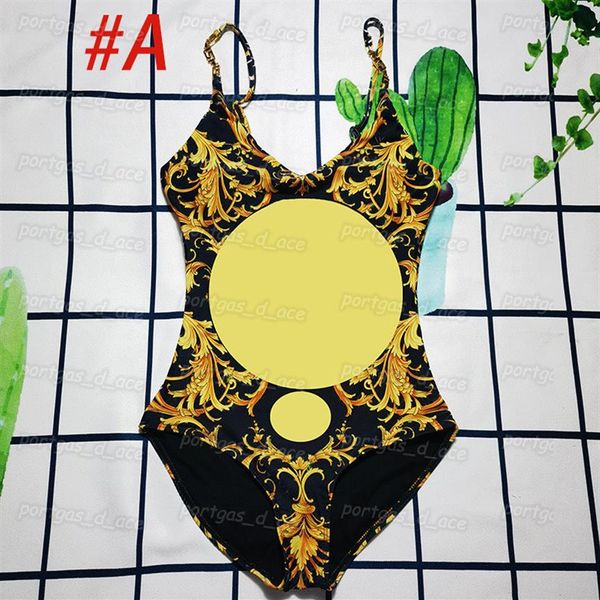 

vintage printed womens swimwear one piece diving surfing padded swimsuits beach swimsuits bathing suit fashion charming swims2952, Black