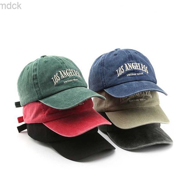 

ball caps retro washed cotton baseball cap men women letter embroidered hip hop hat spring summer adjustable snapback sports caps, Blue;gray