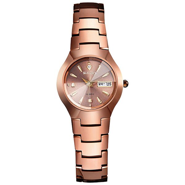

women's watches direct brand watches wholesale amazon explosive quartz watches double calendar ladies waterproof watches women watches, Slivery;golden