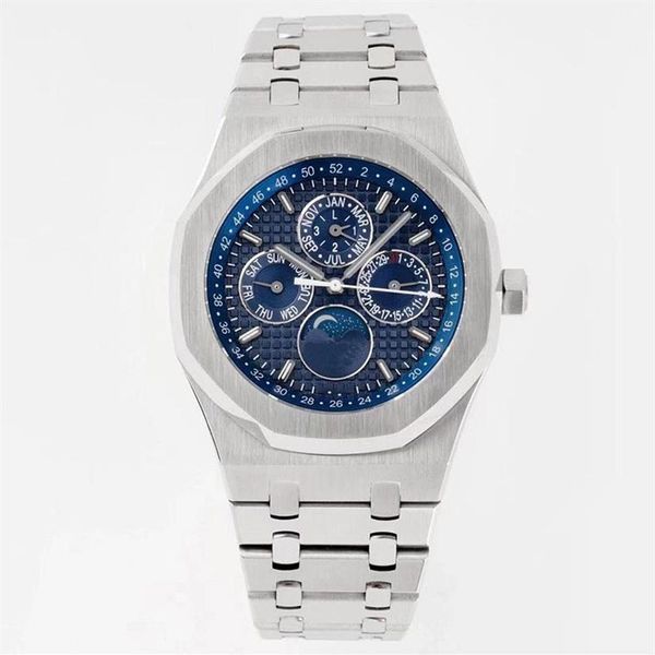 

mens watch automatic mechanical watches 41mm stainless steel wristband fashion business wristwatch waterproof men wristwatches mon262q, Slivery;brown