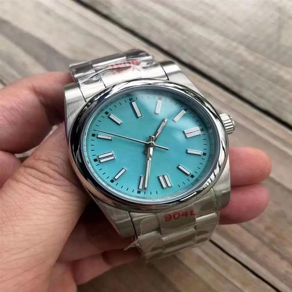 

8 colors lovers couples mens womens sapphire watch 31mm 36mm 38mm 41mm automatic mechanical stainless steel oyster perpetual motio265w, Slivery;brown