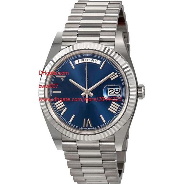 

factory supplier wristwatches sapphire automatic mechanical stainless steel blue dial 41mm 228239 mens watch watches193m, Slivery;brown