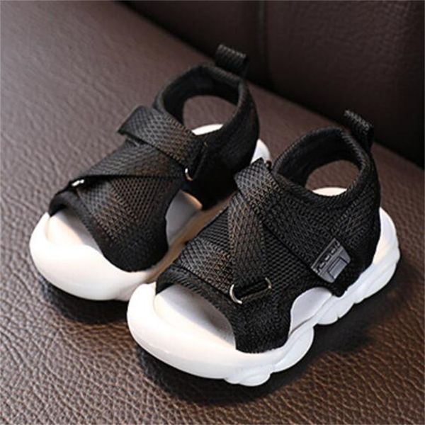 

Toddler Baby First Walkers Soft Sole Sandals Boys Girls Beach Sandal Crib Footwear Kids Infants Antislip Casual Shoes Sneakers, Black