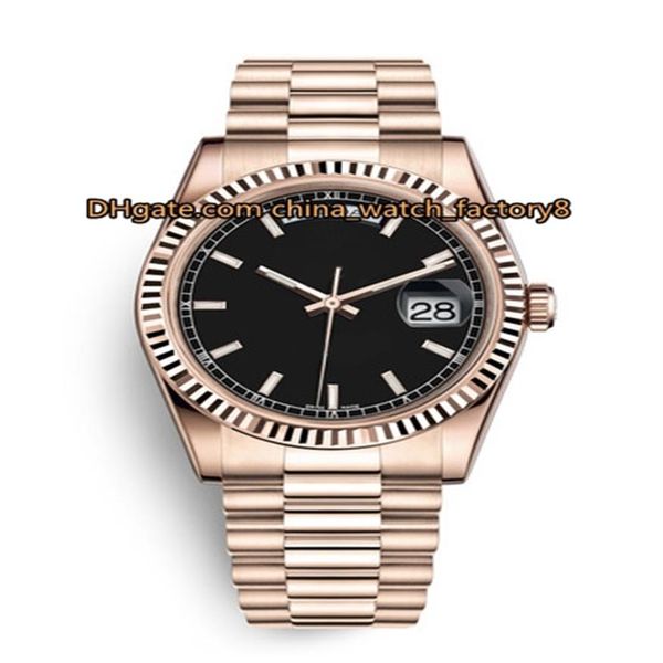 

18 style watch 36mm day-date 118206 president 18k gold beze asia 2813 movement mechanical automatic mens woman200u, Slivery;brown