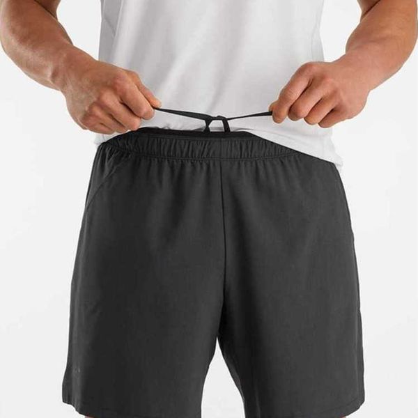 

designer men's shorts arcterys men's clothing arc norfan 7 lightweight breathable moisture wicking men's outdoor off road run, White;black