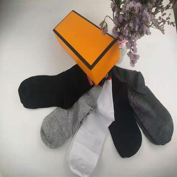 

men's formal socks 1 box 5 pairs medium length solid color wear-resistant soft cotton fabric whole more styles please c2796, Black
