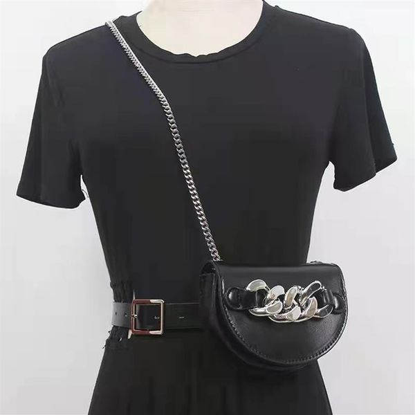 

fashion stlye designers waist bags crossbody pu women's belt phone poctet large chain bags for lady casual female coin card p311g