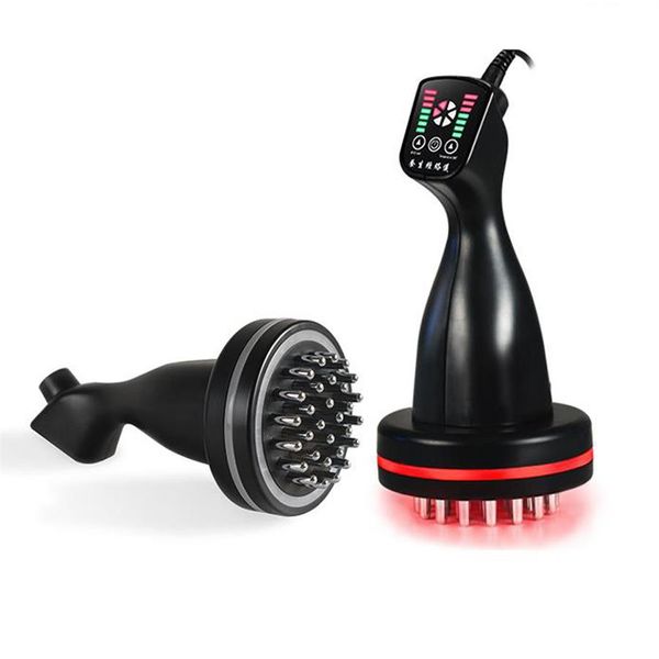 

bio microcurrent meridian massage comb scrape infrared body detoxification regimen dredging warm brush shape promote blood relax239w