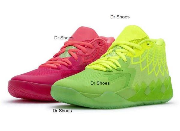 

kids grade school lamelo ball mb1 rick morty men women basketball shoes for sale queen city black red grey sport shoe trainner sneakers