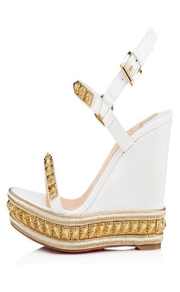 

elgant designer sandals leather and straw wedges madmonica braided rope wedge ankle strap spikes gladiator ladies summer sand8674548, Black