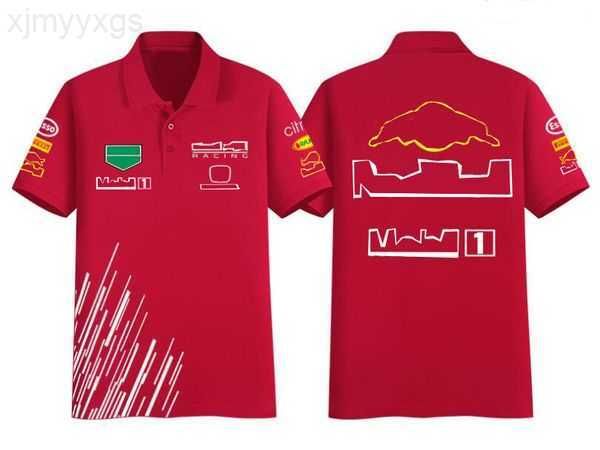 

2023 new f1 racing t-shirt summer team polo shirt with custom 10vtnf, White;black