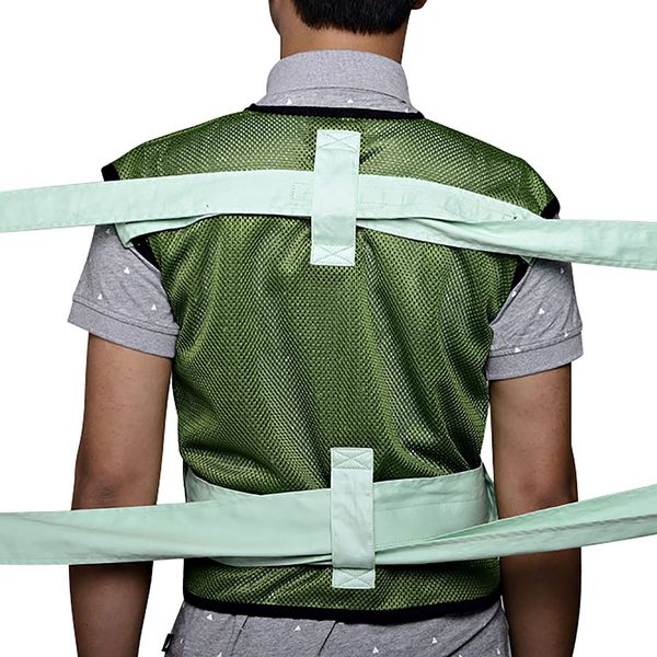 

Mesh Wheelchair Restraint Safety Vest For Agitated Manic Patient Protetctive Fixed Clothing Health Care Products