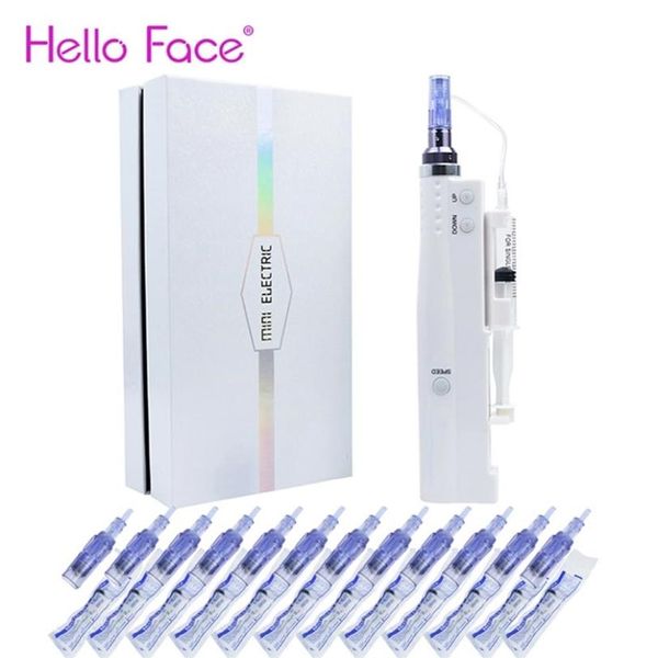 

hydra injector aqua derma pen with 12 pin needles and tube 2 in 1 portable smart pen machine 2204134975071229g