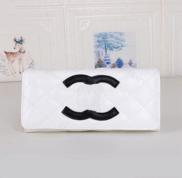 

designer bags wallets leather wallet women men channel bags zipper long card holder coin purses iconic textured long zipper wallet7009826, Red;black