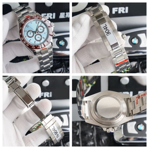 

Luxury men's watch 40mm automatic mechanical sapphire designer watch 904L stainless steel light blue dial Montre De Luxe watch dhgates watch