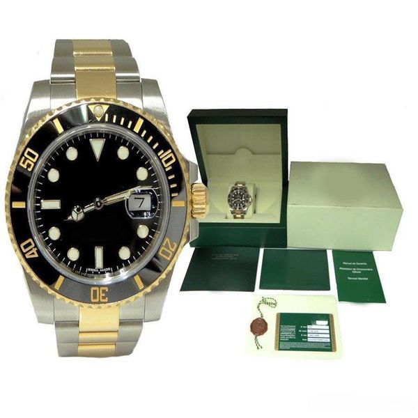 

2020 with box 40mm mens watch 116610ln 116610lv 116619lb automatic watch 2813 movement ceramaic bezel watches sapphire mirror watc240u, Slivery;brown