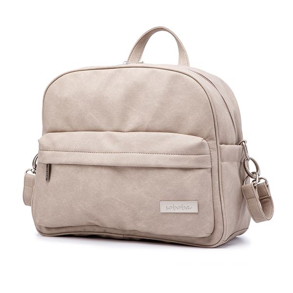 

diaper bags soboba solid fashion diaper backpack for baby care waterproof multi-function nappy changing bag for mother stylish diaper bags 2