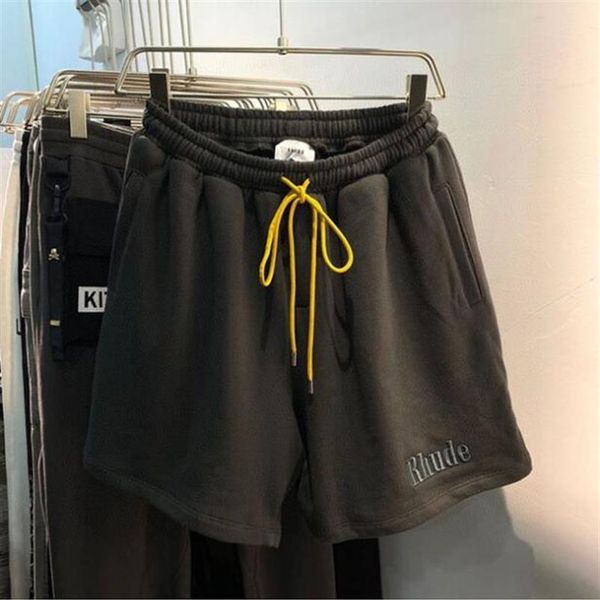 

2023ss embroidery vintage shorts drawstring men shorts plus size260j