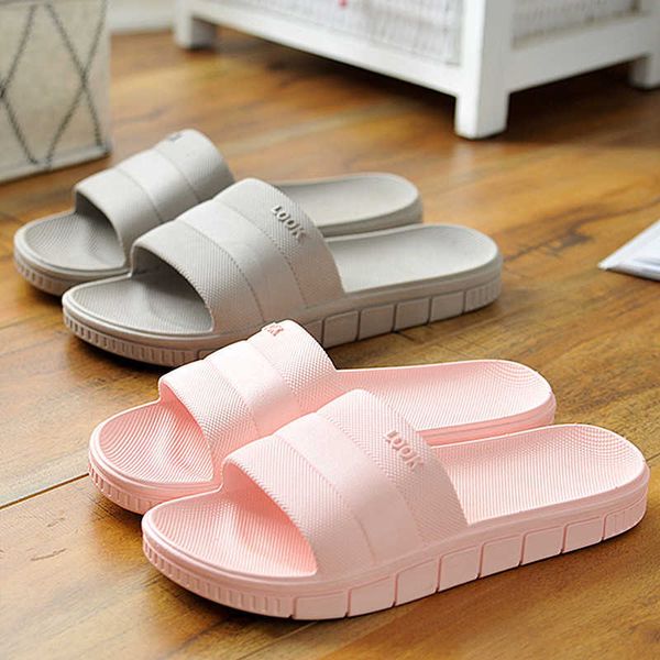 

slippers 2023 men's indoor home bathroom couple women's summer home plastic slippers, Black