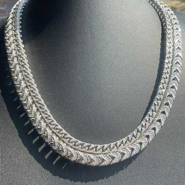 

new design fashion sterling 925 silver 6mm 8mm wide moissanite cuban link chain mans for hiphop jewelry