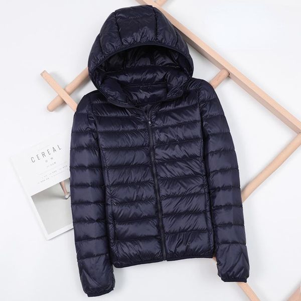 

parkas women allseason ultra lightweight packable down jacket water and windresistant breathable coat big size women hoodies jackets, Black