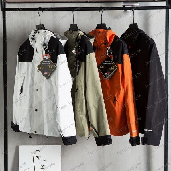 

brand men's designer fashion jackets for women spring autumn outdoor sport windproof and waterproof hooded jacket, Black;brown