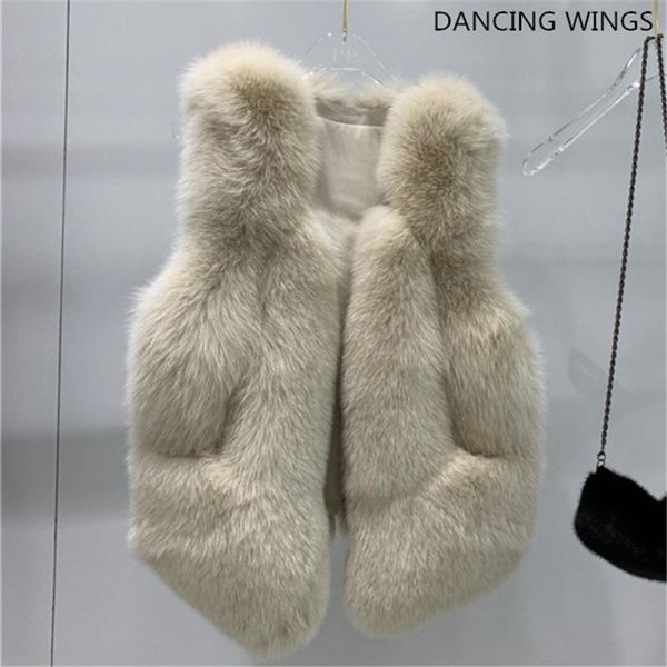 

fur women natural real fox fur vest good quality 100%genuine real fox fur gilets winter thick warm short sleeveless coat, Black