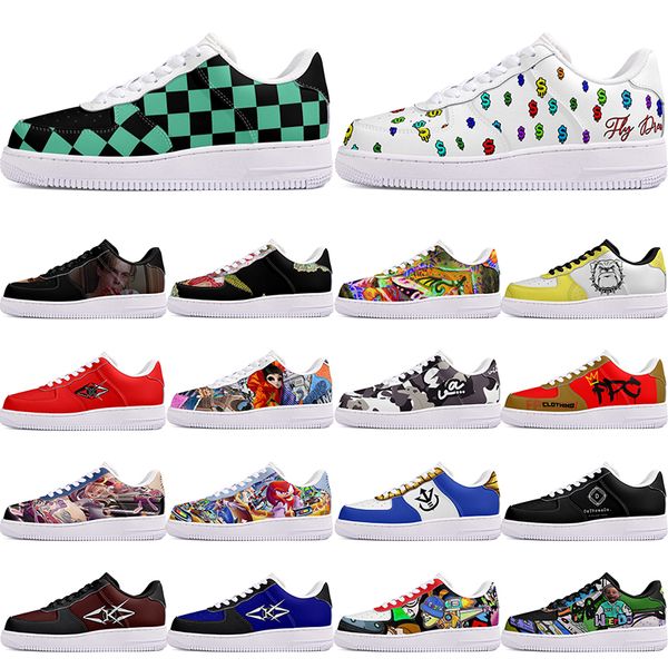 

DIY shoes fashion lovely autumn mens Leisure shoes one for men women exquisite platform sneakers Classic cartoon graffiti trainers comfortable sports 13340