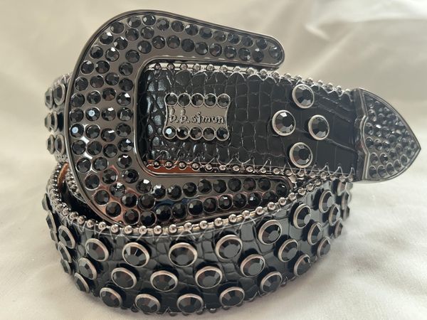 

designer belt bb belt bb simon belt mens belt for women shiny diamond belts black on black blue white multicolour with bling rhinestones as, Black;brown