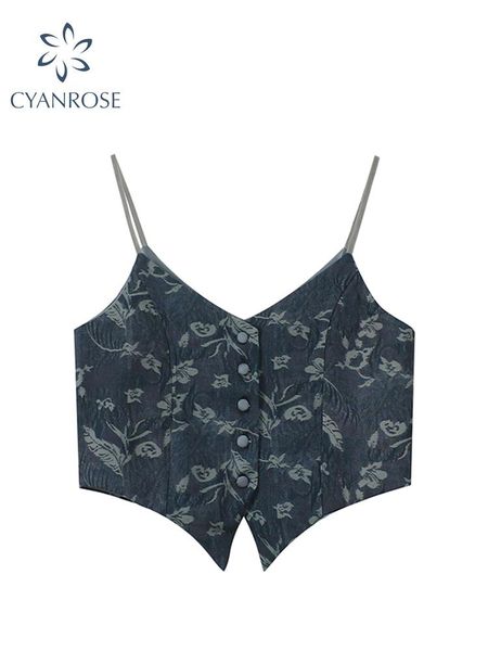 

t-shirt slim women crop 2022 summer casual vintage print v neck backless sleeveless vest irregular design stylish female, White