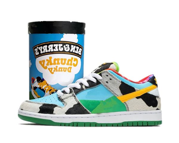 

ben&jerry duk low chunky dunky skateboard shoes designer outdoor sports sneakers with original box