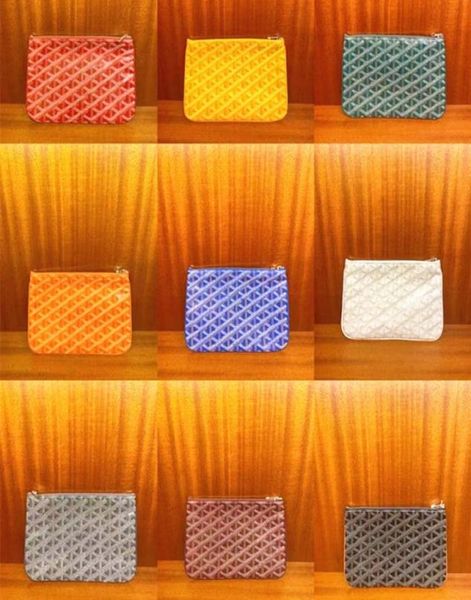 

latest products goya senats mini wallet coin purses cards holder designer womens mens with box luxury cardholder leather zipper sm1121181, Red;blue