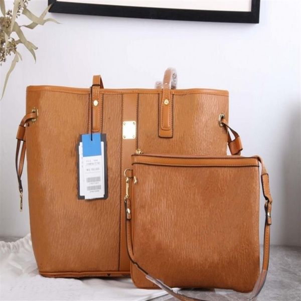 

double-sided reversible shopping bag women's party travel 2pcs fashion shopping bag228g